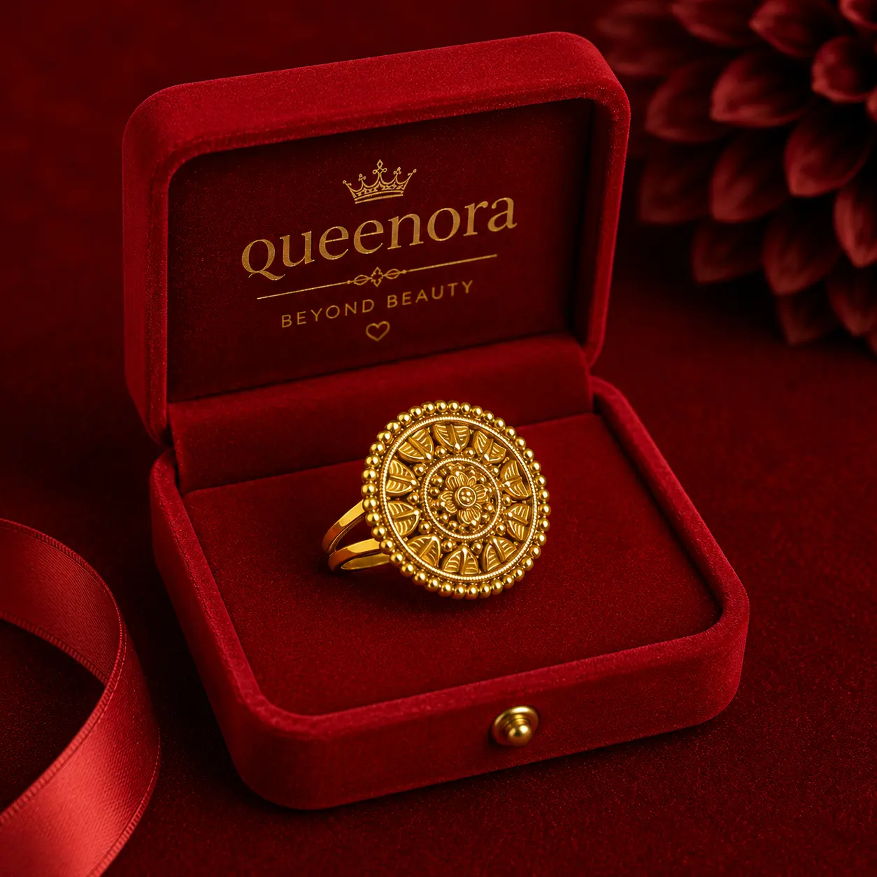 Traditional Gold Ring for Women - Image 2