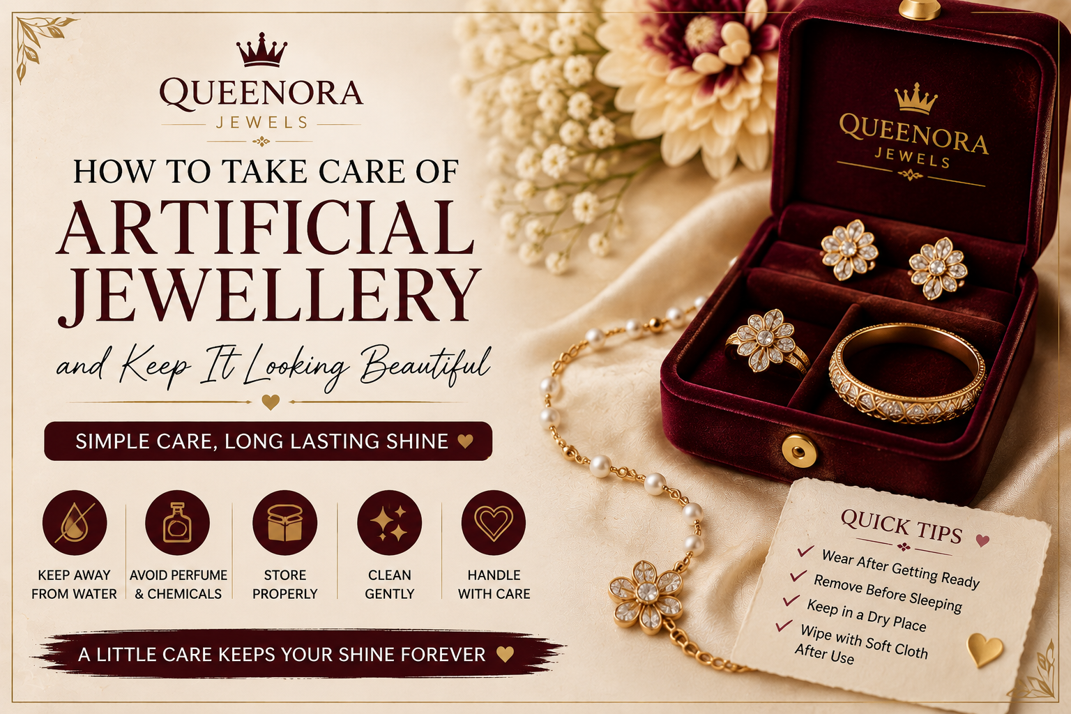 How to Take Care of Artificial Jewellery and Keep It Looking Beautiful